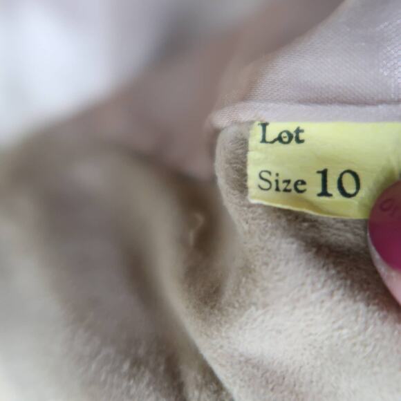 Vintage 60s tan brown suede leather mid length coat fur collar 10 - Picture 5 of 5